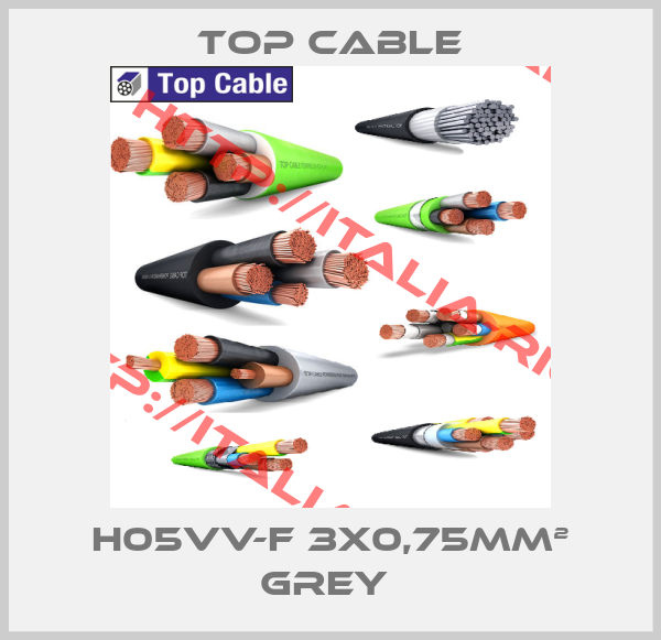 TOP cable-H05VV-F 3x0,75mm² grey 