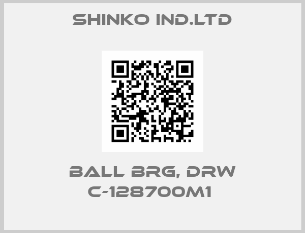 SHINKO IND.LTD-BALL BRG, DRW C-128700M1 