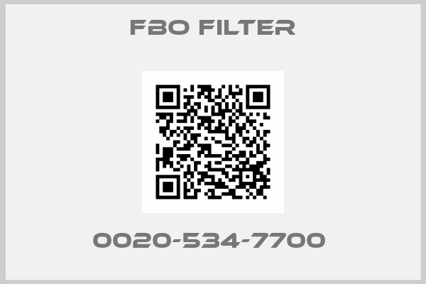 FBO Filter-0020-534-7700 