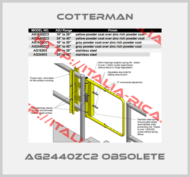 Cotterman-AG2440ZC2 obsolete