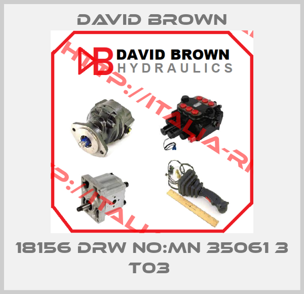 David Brown-18156 Drw No:MN 35061 3 T03 