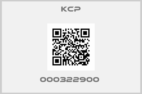 Kcp-000322900 
