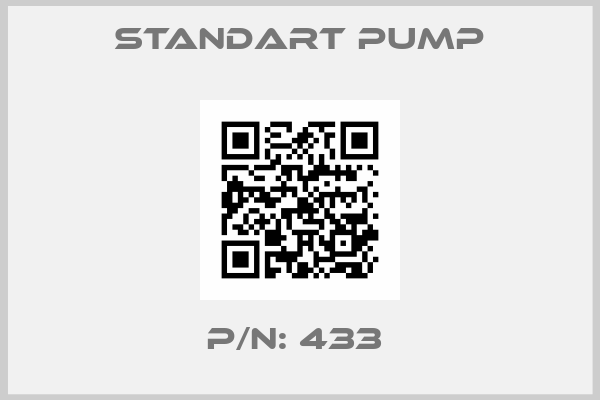 Standart Pump-P/N: 433 