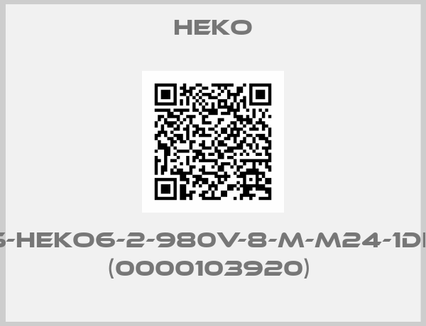HEKO-KB-105-TS-HEKO6-2-980V-8-M-M24-1DL-SPS1481 (0000103920) 