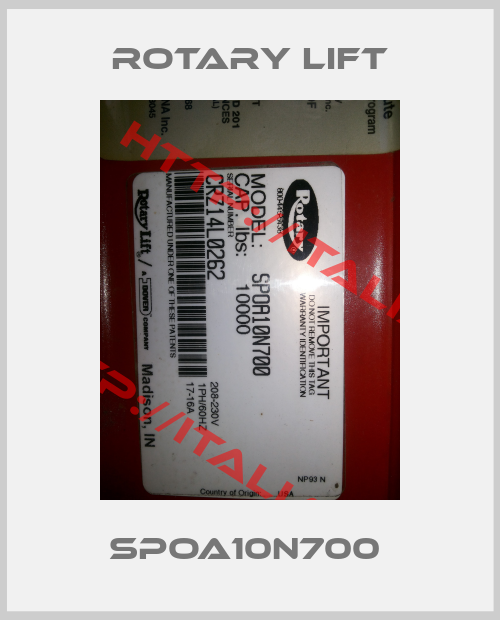 Rotary Lift-SPOA10N700 