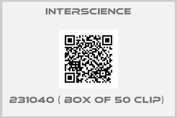 Interscience-231040 ( box of 50 clip) 