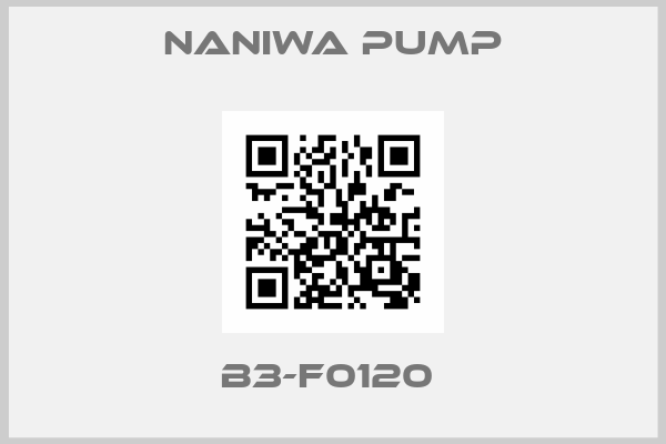 NANIWA PUMP-B3-F0120 