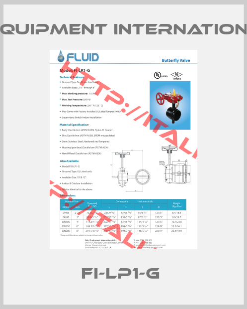 Fluid Equipment International Ltd.-FI-LP1-G 