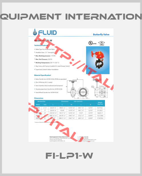 Fluid Equipment International Ltd.-FI-LP1-W 