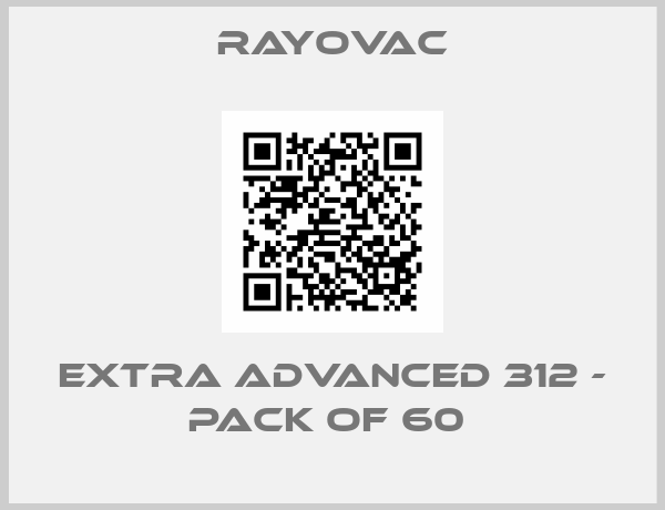 Rayovac-Extra advanced 312 - pack of 60 