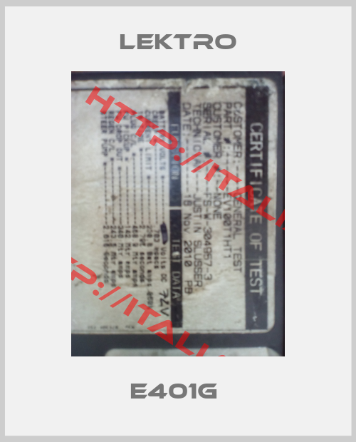 Lektro-E401G 