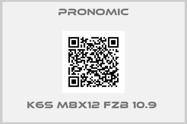 PRONOMIC-K6S M8x12 fzb 10.9 