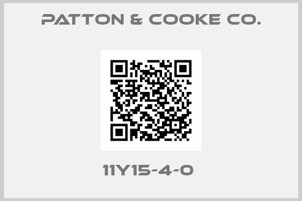 Patton & Cooke Co.-11Y15-4-0 