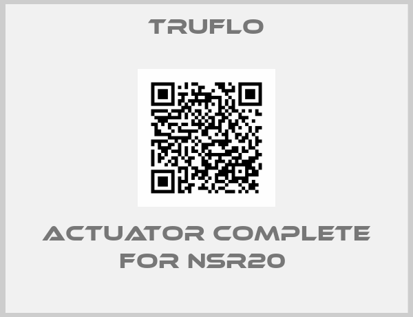 TRUFLO-Actuator Complete For NSR20 