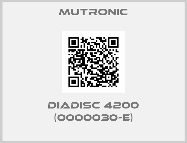 Mutronic-DIADISC 4200 (0000030-E)
