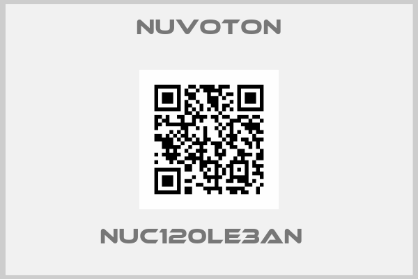 Nuvoton-NUC120LE3AN  