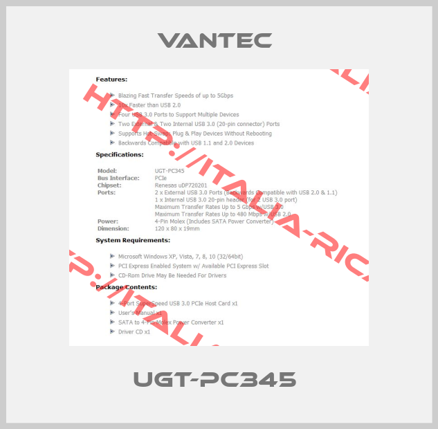 Vantec -UGT-PC345 
