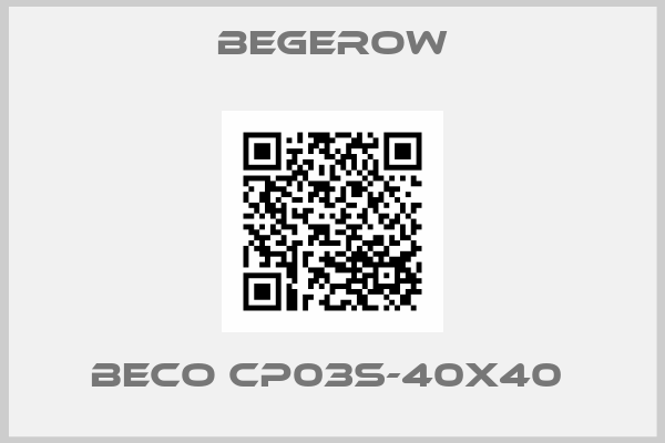 Begerow-BECO CP03S-40X40 
