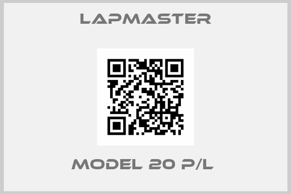 Lapmaster-Model 20 P/L 