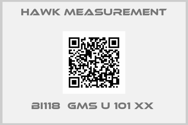 Hawk Measurement-BI118  GMS U 101 XX 