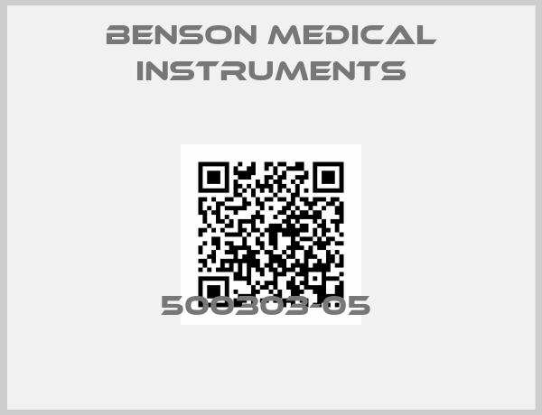 Benson Medical instruments-500303-05 