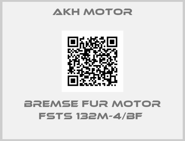 AKH Motor-BREMSE FUR MOTOR FSTS 132M-4/BF 