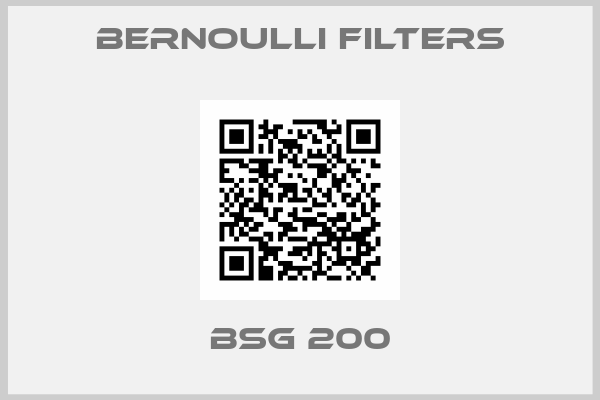 Bernoulli Filters-BSG 200