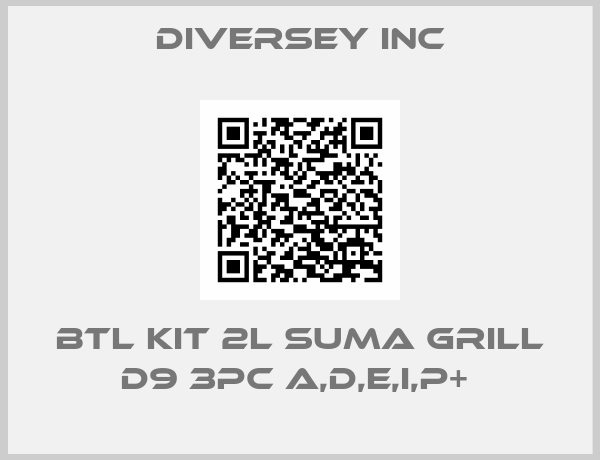 Diversey Inc-BTL KIT 2L SUMA GRILL D9 3PC A,D,E,I,P+ 