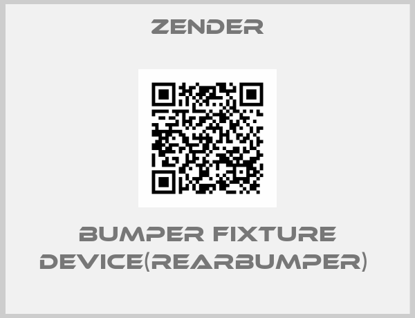 Zender-BUMPER FIXTURE DEVICE(REARBUMPER) 