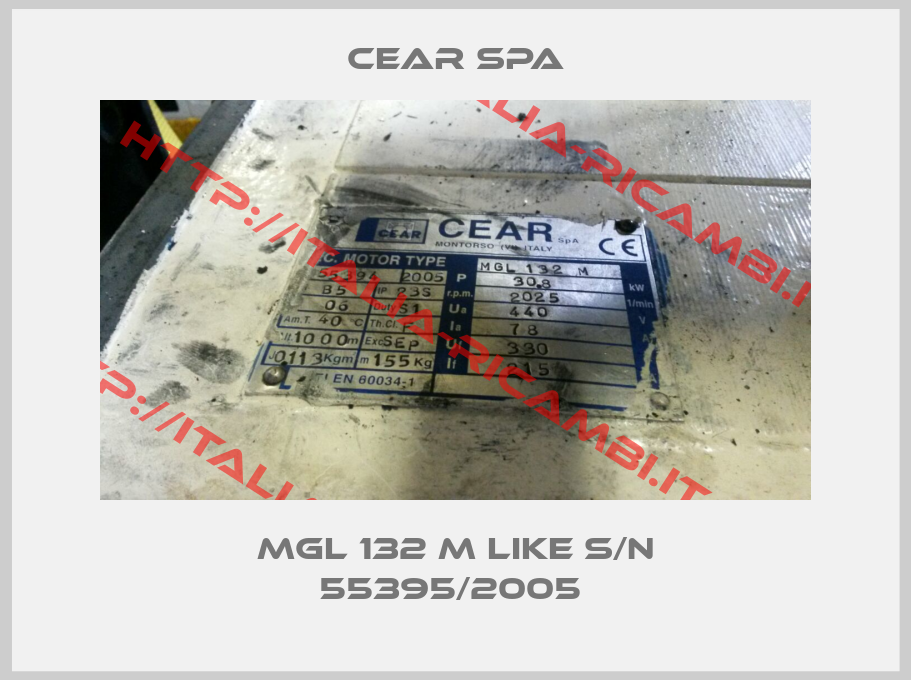 CEAR Spa-MGL 132 M like S/N 55395/2005 