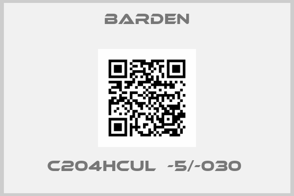 Barden-C204HCUL  -5/-030 