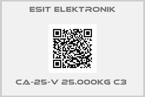 ESIT ELEKTRONIK-CA-25-V 25.000kg C3 