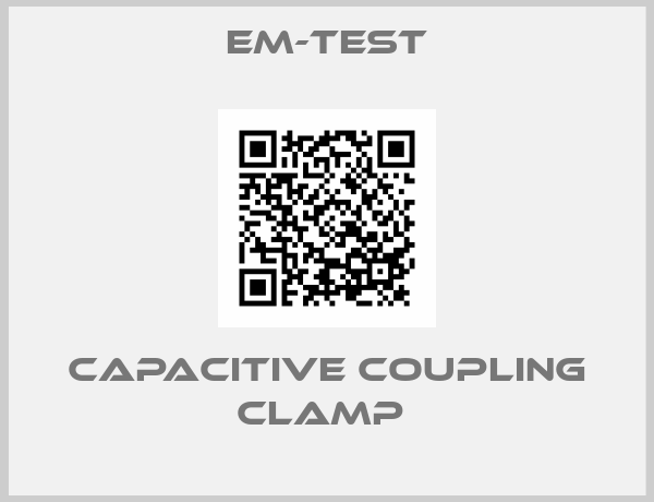 EM-test-CAPACITIVE COUPLING CLAMP 