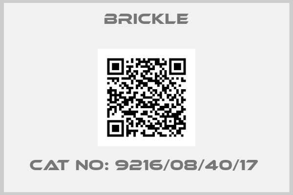 Brickle-CAT NO: 9216/08/40/17 