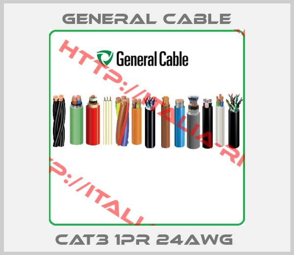 General Cable-CAT3 1PR 24AWG 