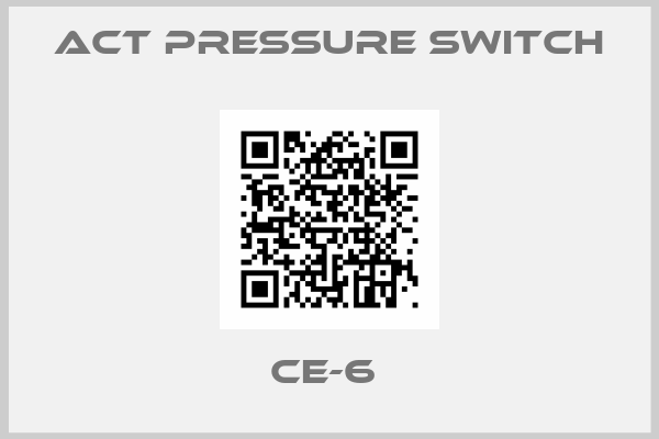 ACT PRESSURE SWITCH-CE-6 