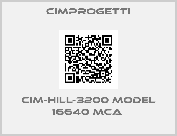 Cimprogetti-CIM-HILL-3200 MODEL 16640 MCA 