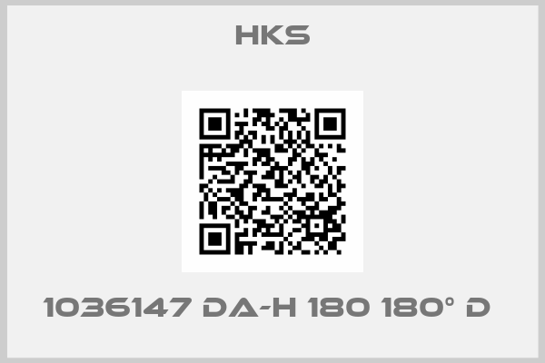 Hks-1036147 DA-H 180 180° D 