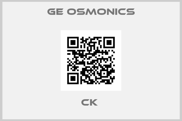 Ge Osmonics-CK 