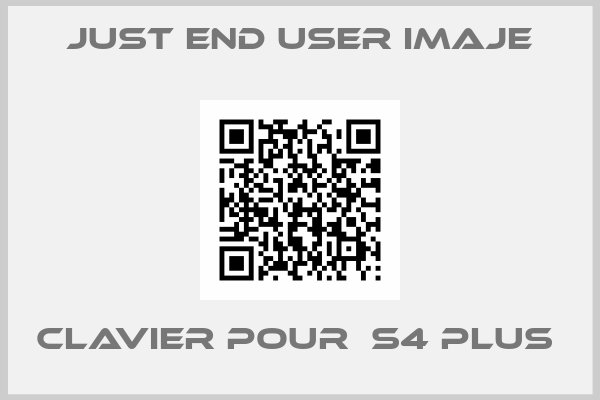 just end user Imaje-CLAVIER POUR  S4 PLUS 