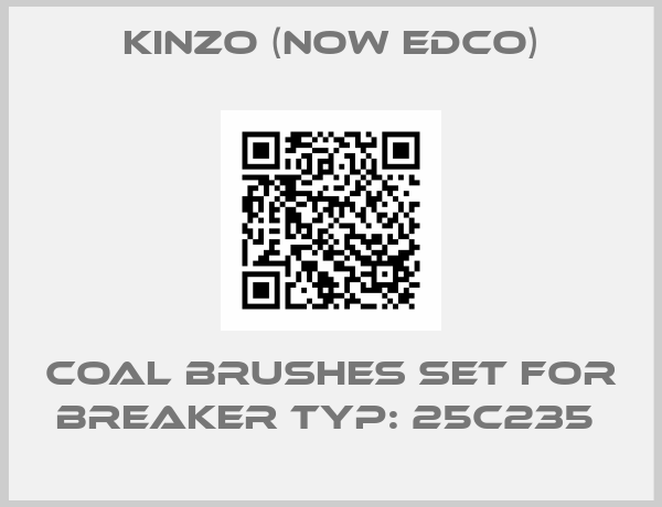 Kinzo (now Edco)-COAL BRUSHES SET FOR BREAKER TYP: 25C235 