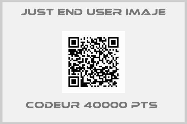 just end user Imaje-CODEUR 40000 PTS 