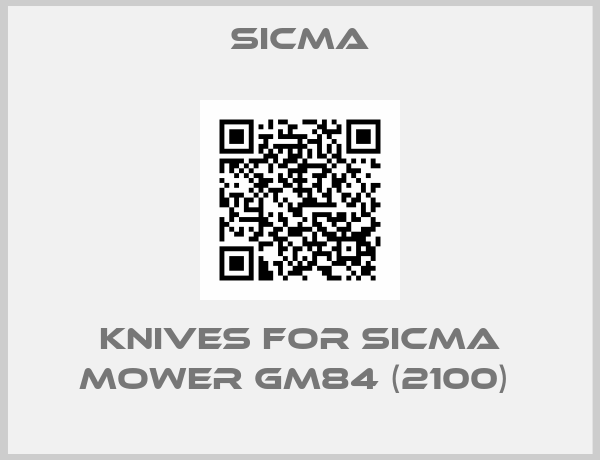 Sicma-Knives for SICMA MOWER GM84 (2100) 