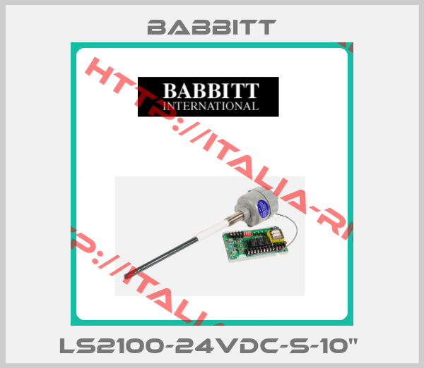 BABBITT-LS2100-24VDC-S-10" 