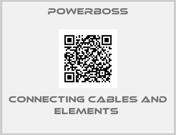 Powerboss-CONNECTING CABLES AND ELEMENTS 