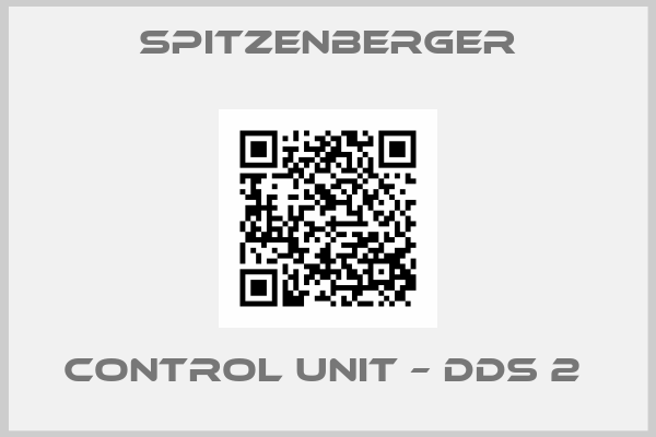 Spitzenberger-CONTROL UNIT – DDS 2 