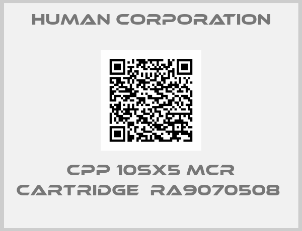 Human Corporation-CPP 10SX5 MCR CARTRIDGE  RA9070508 