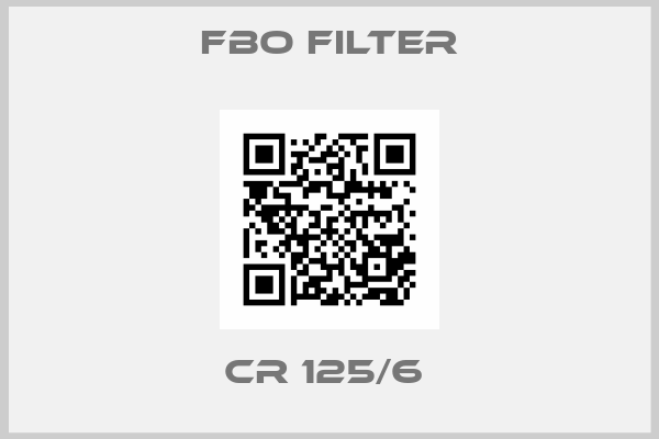 FBO Filter-CR 125/6 
