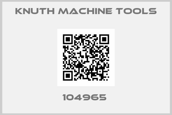 Knuth Machine Tools-104965 