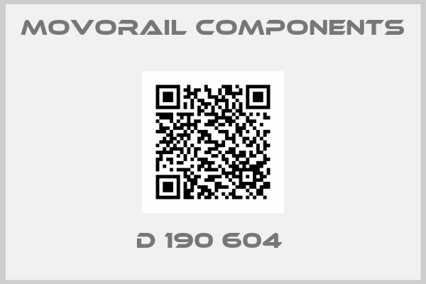 Movorail Components-D 190 604 